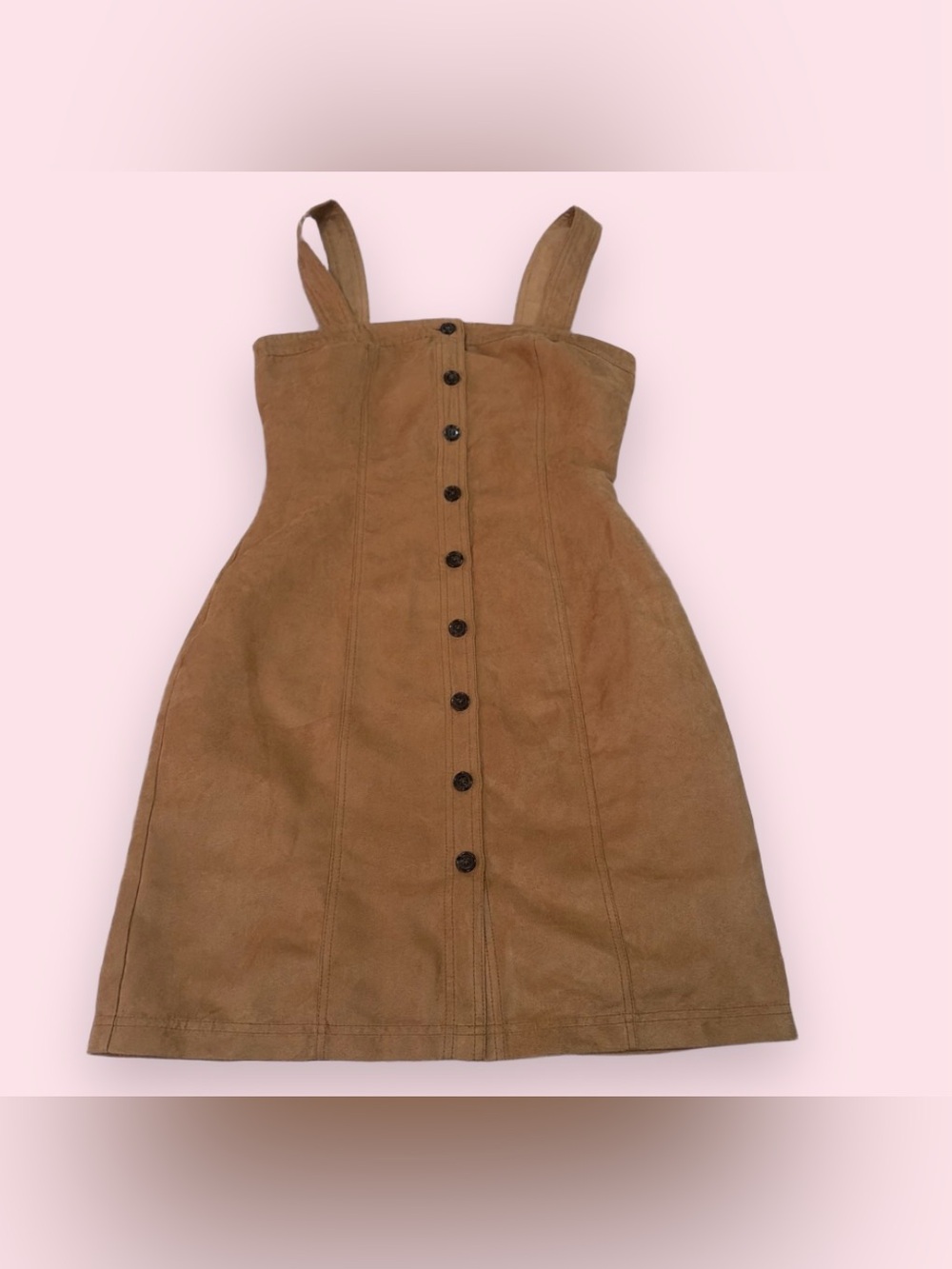 Banana Republic Tan Button-Front Mini Dress womens size 2